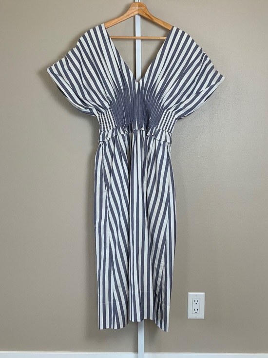 Anthropologie V-Neck Zip-Front Midi Dress - Picture 12 of 16